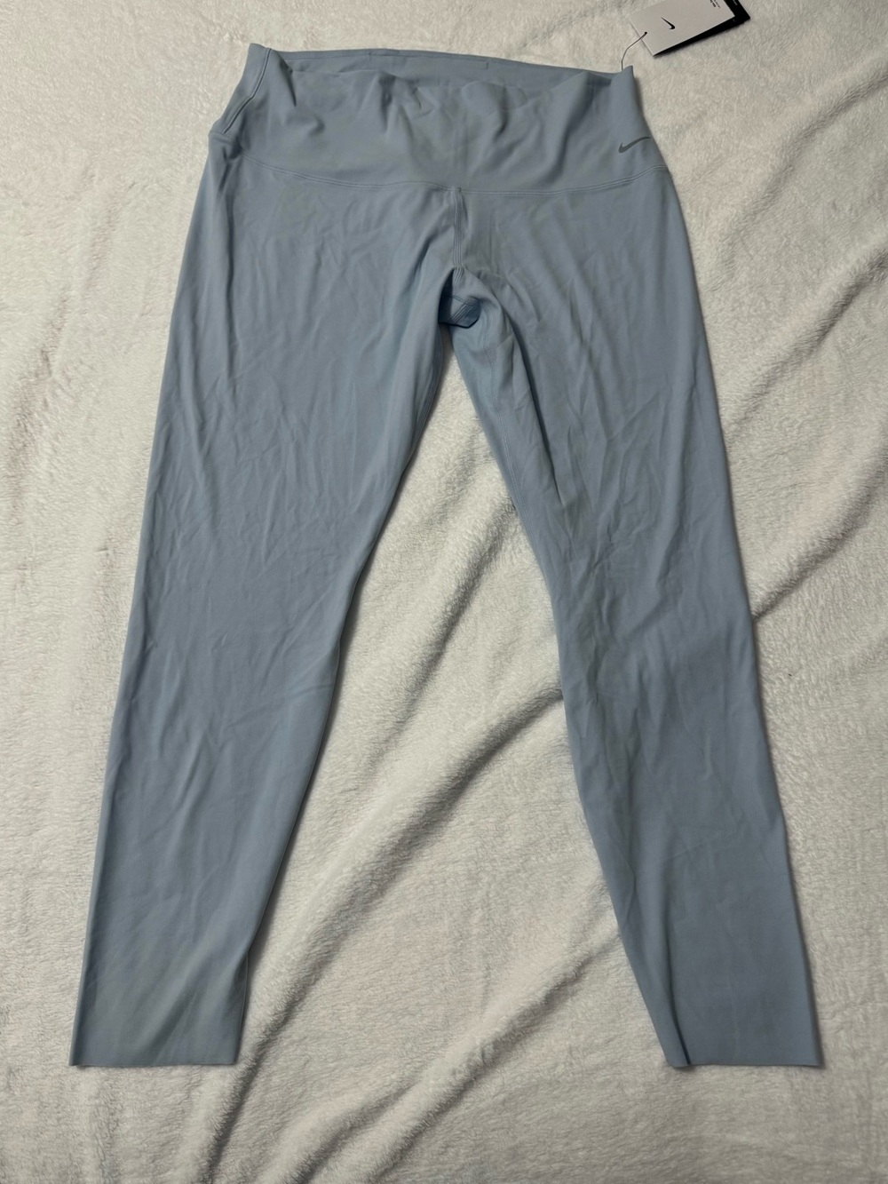 Nike Women's Zenvy Gentle-Support High-Waisted 7/8 Leggings Light Blue Size XL